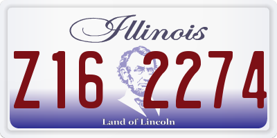 IL license plate Z162274