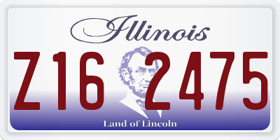 IL license plate Z162475