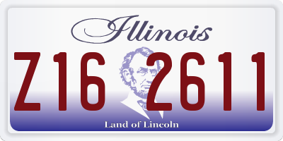 IL license plate Z162611