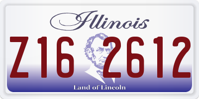 IL license plate Z162612