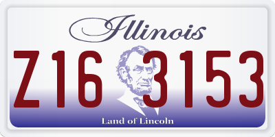 IL license plate Z163153