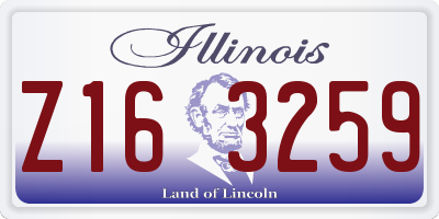 IL license plate Z163259