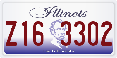 IL license plate Z163302