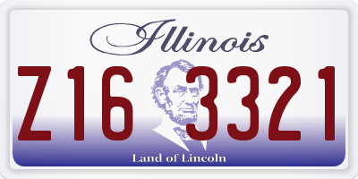 IL license plate Z163321