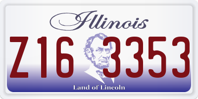IL license plate Z163353