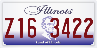 IL license plate Z163422