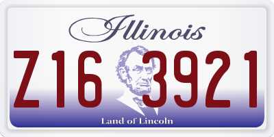 IL license plate Z163921