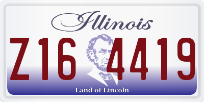 IL license plate Z164419