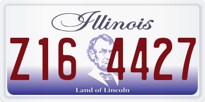 IL license plate Z164427
