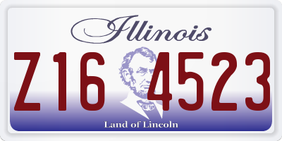 IL license plate Z164523