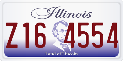 IL license plate Z164554