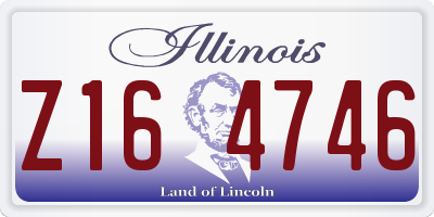 IL license plate Z164746