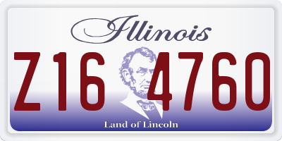 IL license plate Z164760