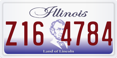 IL license plate Z164784