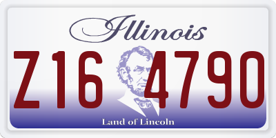 IL license plate Z164790