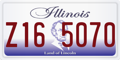 IL license plate Z165070