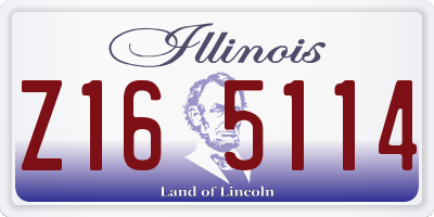 IL license plate Z165114