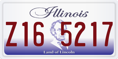 IL license plate Z165217