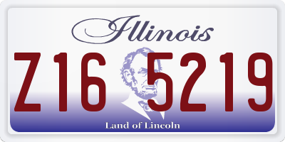 IL license plate Z165219