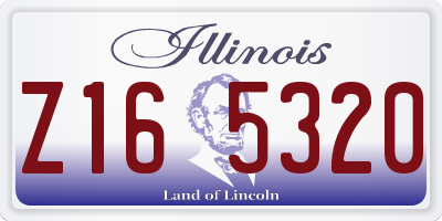 IL license plate Z165320
