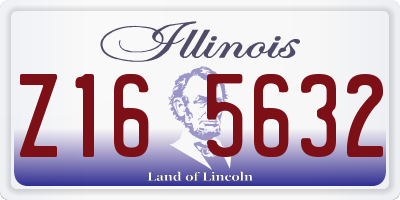 IL license plate Z165632