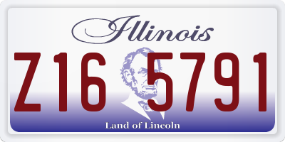 IL license plate Z165791