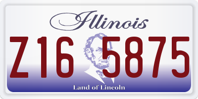 IL license plate Z165875