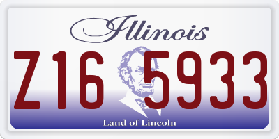 IL license plate Z165933