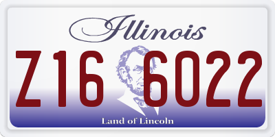 IL license plate Z166022