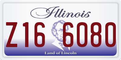 IL license plate Z166080