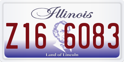 IL license plate Z166083