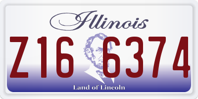 IL license plate Z166374