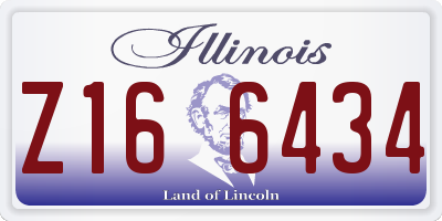 IL license plate Z166434