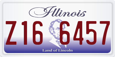 IL license plate Z166457