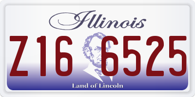 IL license plate Z166525