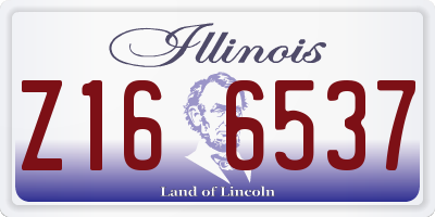 IL license plate Z166537