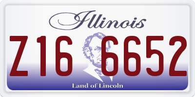 IL license plate Z166652