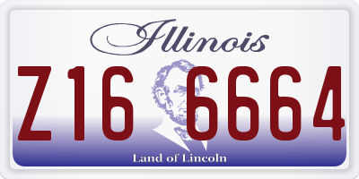 IL license plate Z166664