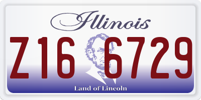 IL license plate Z166729