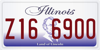 IL license plate Z166900