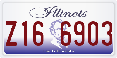 IL license plate Z166903