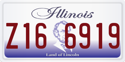 IL license plate Z166919