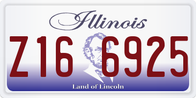 IL license plate Z166925