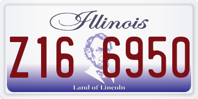 IL license plate Z166950