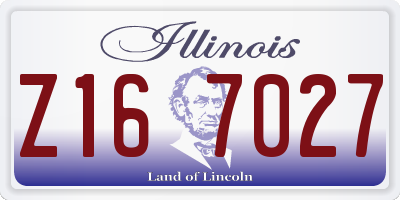 IL license plate Z167027