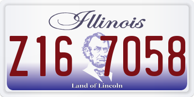 IL license plate Z167058