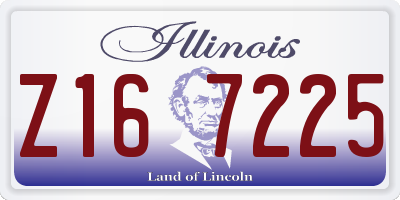 IL license plate Z167225
