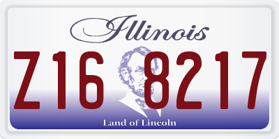 IL license plate Z168217