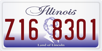 IL license plate Z168301