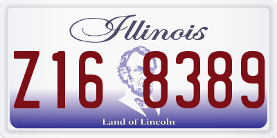 IL license plate Z168389